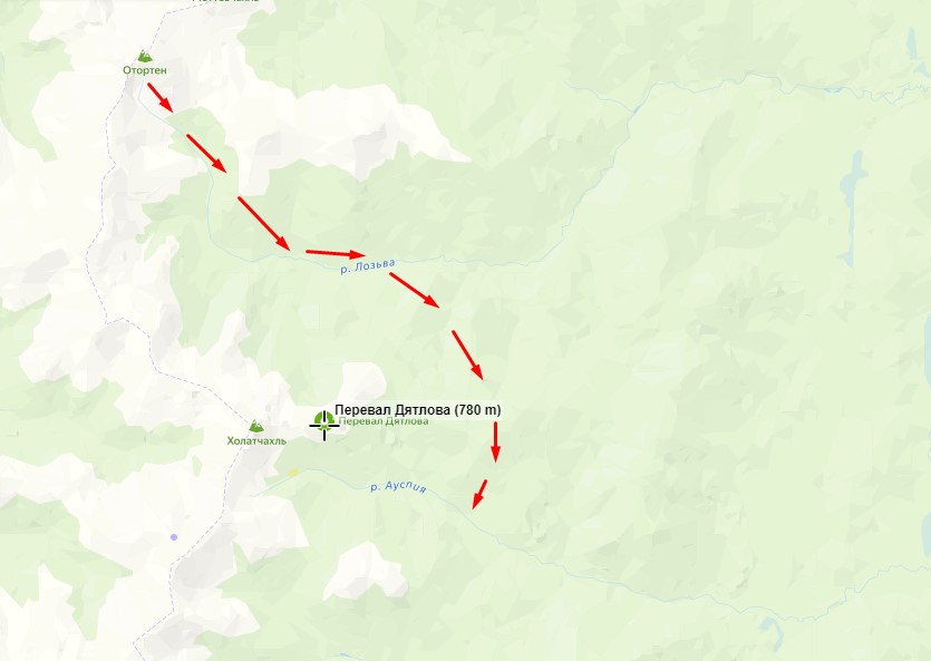 Карта перевала дятлова. Перевал Дятлова на карте. Маршрут Дятлова на карте. Перевал Дятлова маршрут на карте. Перевал Дятлова на карте России.