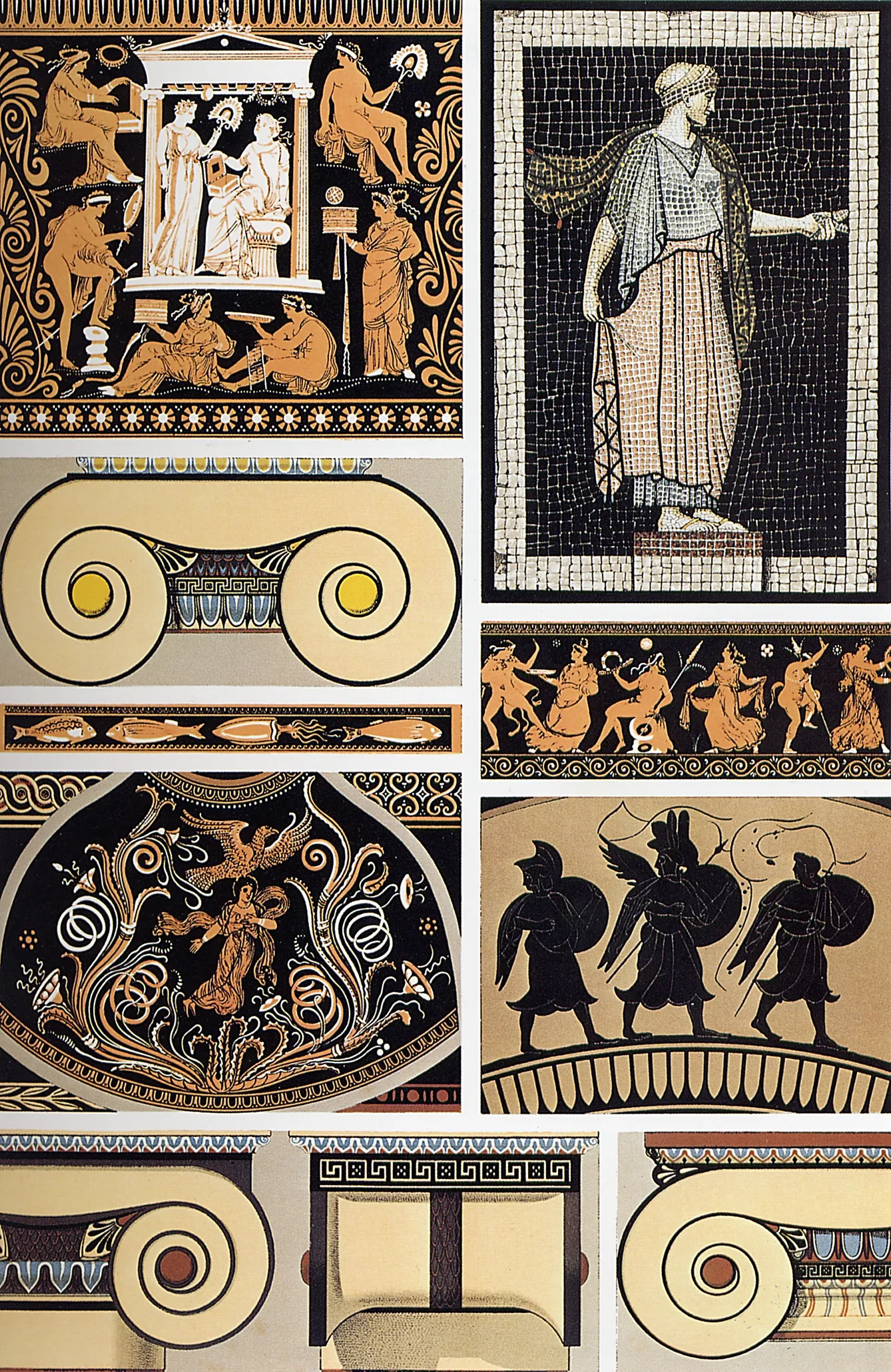Античные орнаменты древней Греции